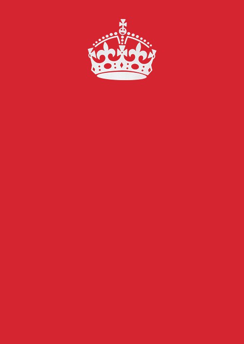 Keep Calm And Carry On Red